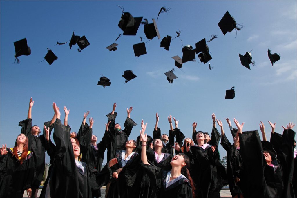 DPT students celebrating